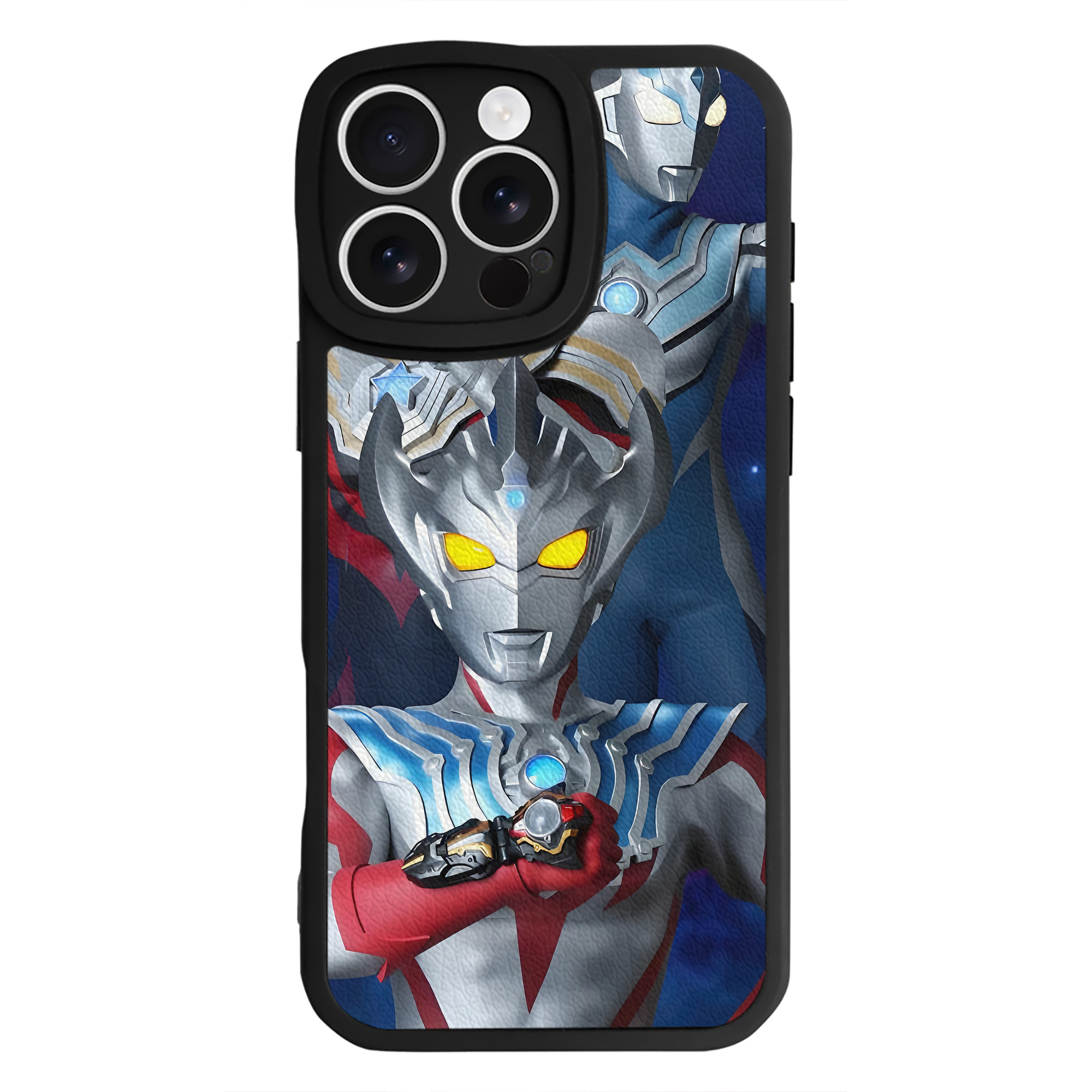 （画像用） ウルトラマン Ultraman 【iPhone 16シリーズ対応】シリコンスマホケース（レザー調） 材質：シリコン